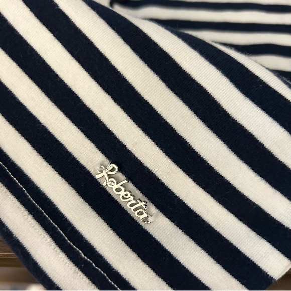 Roberta di Camerinoe Striped Kids Shirt with Bow Accent 6 - Picture 7 of 13